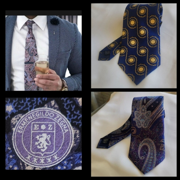 Valentino/Ermenegildo Zelma Tie - Picture 1 of 4